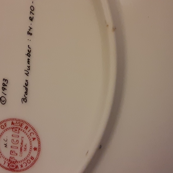 Knowles..Norman Rockwell's  "Waiting at the Dance" Ltd Ed Plate 1544K Certified - Picture 9 of 11